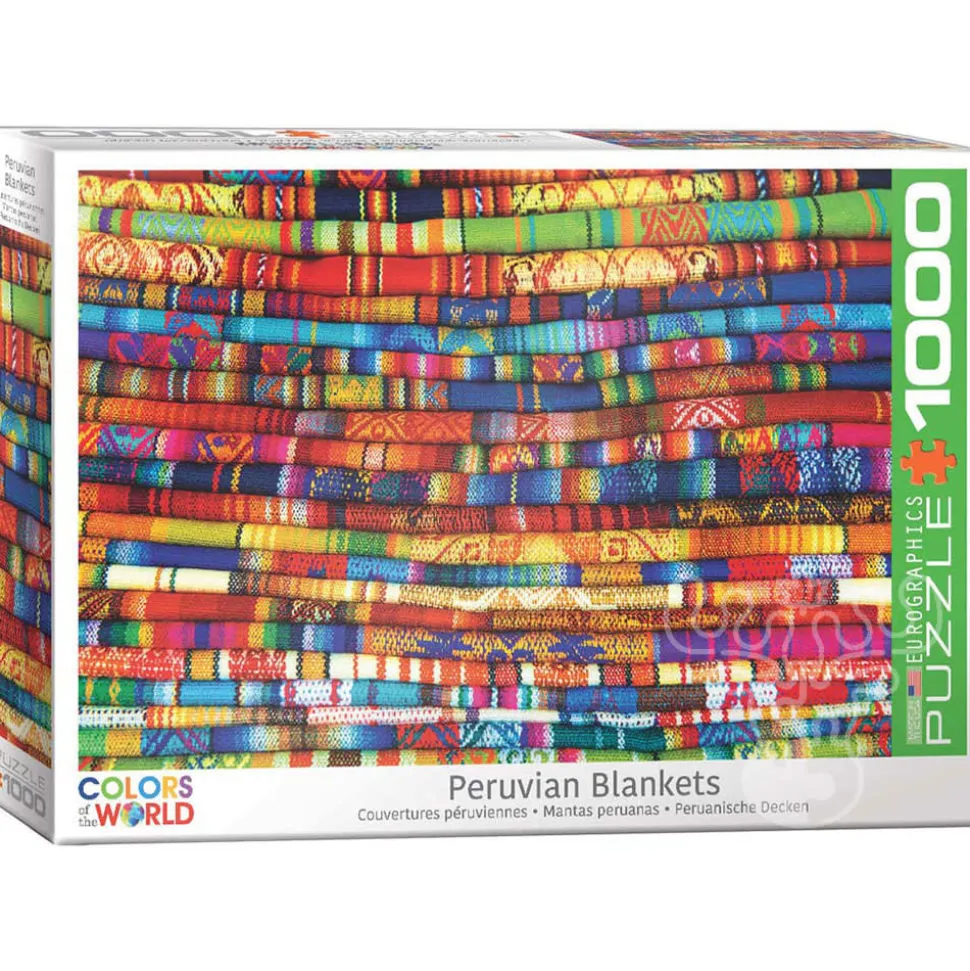 Eurographics Colors of the World: Peruvian Blankets Puzzle 1000pcs RETIRED