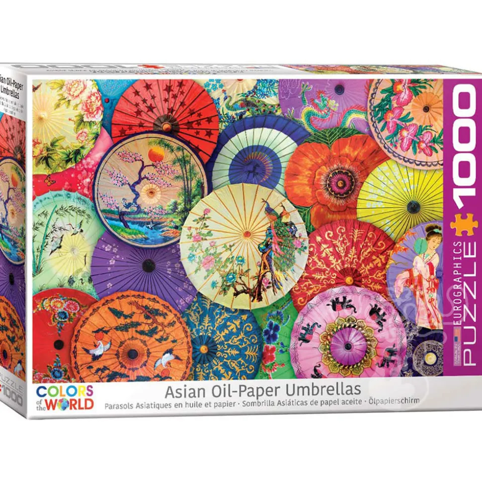 Eurographics Colors of the World: Asian Oil-Paper Umbrellas Puzzle 1000pcs