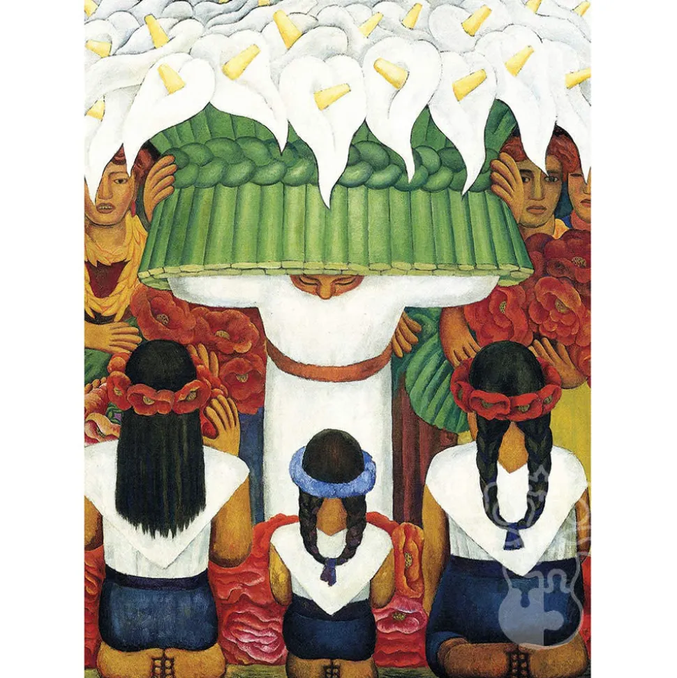 Eurographics Fine Art Rivera: Flower Festival Feast of Saint Anita Puzzle 1000pcs