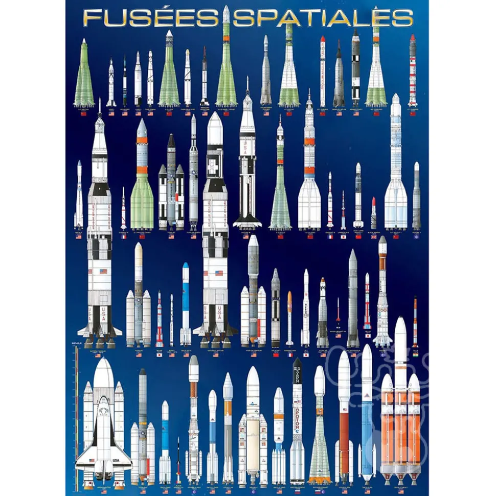 Eurographics International Space Rockets Puzzle 1000pcs