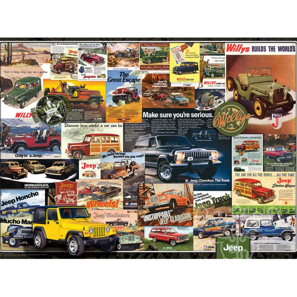 Eurographics Jeep Advertising Collection Puzzle 1000pcs