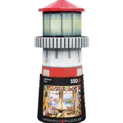 Eurographics Lighthouse Puzzle 550pcs in a Shaped Tin