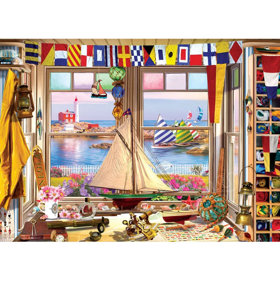 Eurographics Lighthouse Puzzle 550pcs in a Shaped Tin