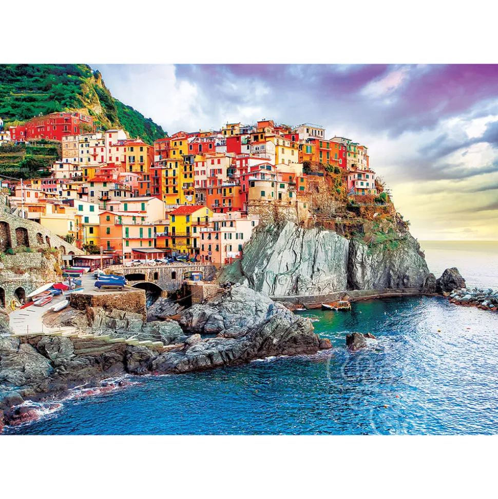Eurographics Mediterranean Oasis Manarola, Cinque Terre Italy Puzzle 1000pcs