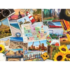 Eurographics Midwest, USA Road Trip Puzzle 1000pcs RETIRED