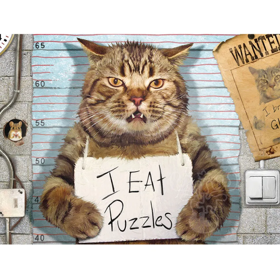 Eurographics Normand: Feline Felon Large Pieces Family Puzzle 500pcs