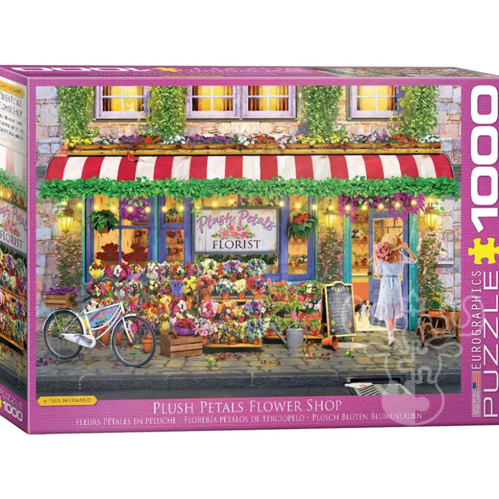 Eurographics Normand: Plush Petals Flower Shop Puzzle 1000pcs