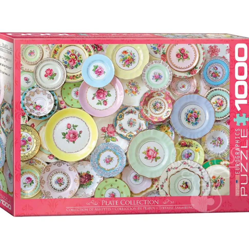 Eurographics Plate Collection Puzzle 1000pcs RETIRED