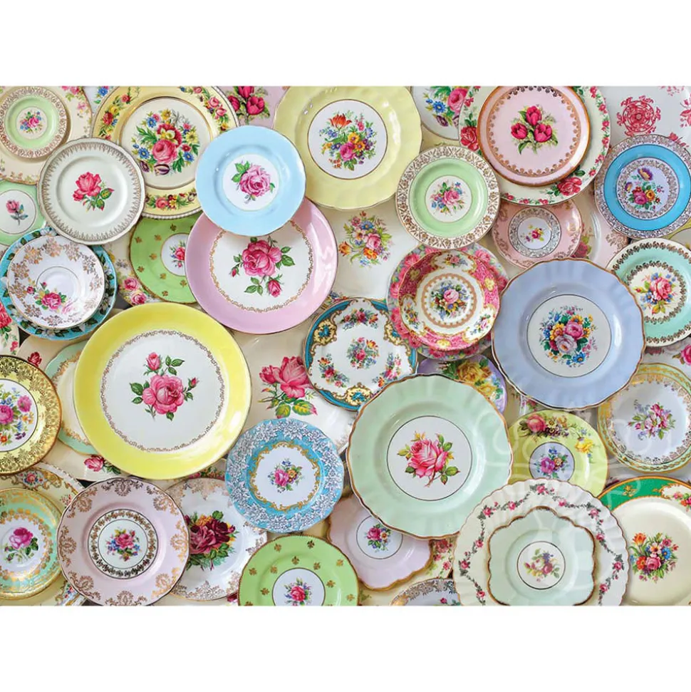 Eurographics Plate Collection Puzzle 1000pcs RETIRED