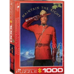 Eurographics RCMP Maintain the Right Puzzle 1000pcs RETIRED