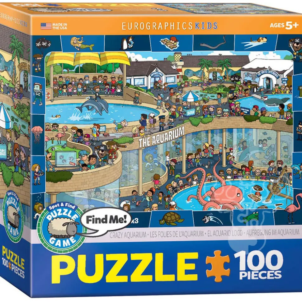 Eurographics Spot & Find Crazy Aquarium Puzzle 100pcs