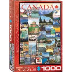 Eurographics Travel Canada Vintage Posters Puzzle 1000pcs