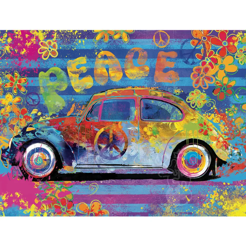 Eurographics VW Beetle Splash Puzzle 550pcs in a Shaped Tin