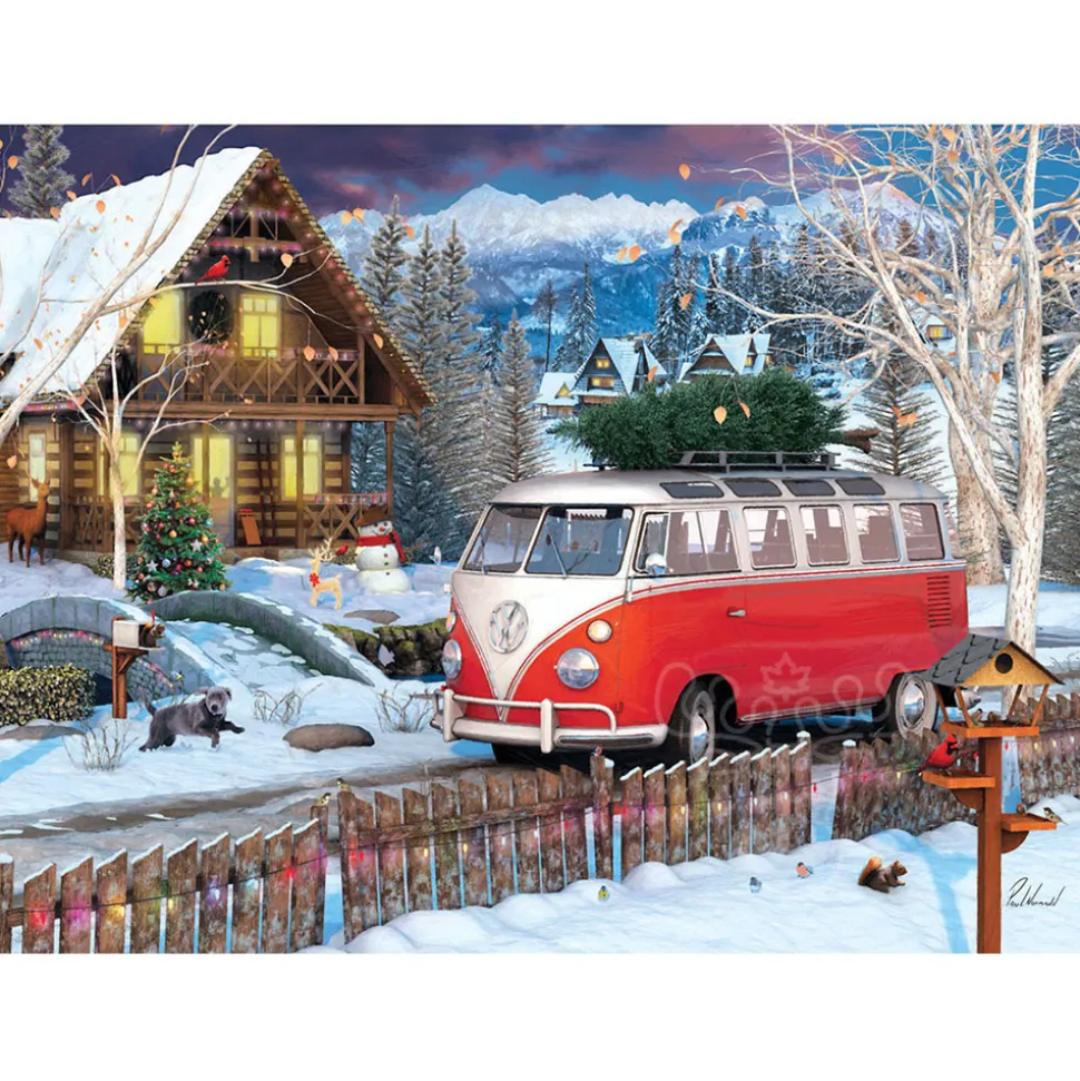 Eurographics VW Christmas Bus Puzzle 1000pcs