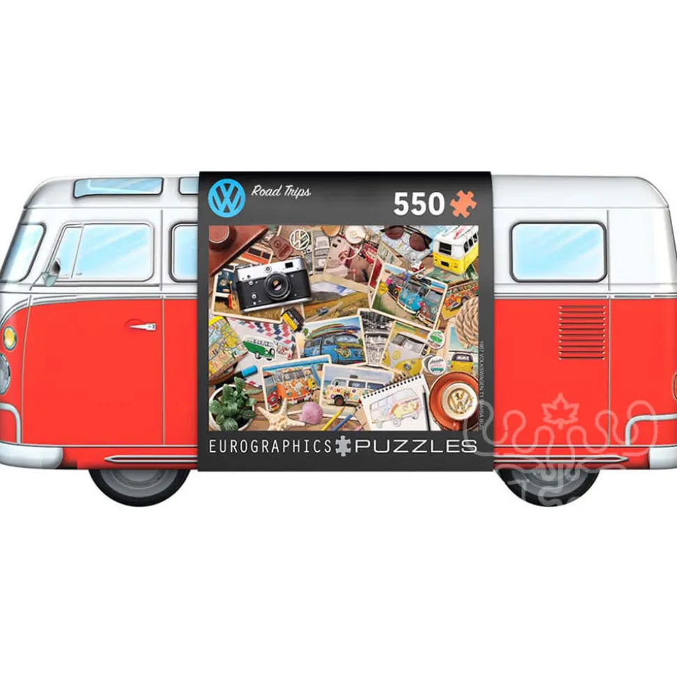 Eurographics VW Road Trips Puzzle 550pcs in a Shaped Tin