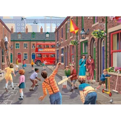 Falcon Playing in the Street Puzzle 2 x 500pcs