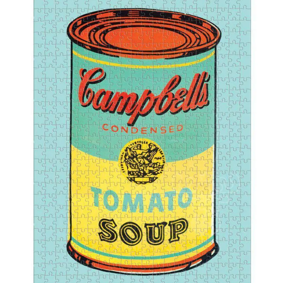 Galison Andy Warhol: Campbell's Soup Cans 2-in-1 Double Sided Puzzle 500pcs