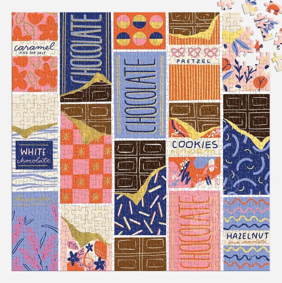 Galison At the Chocolate Bar Foil Puzzle 500pcs