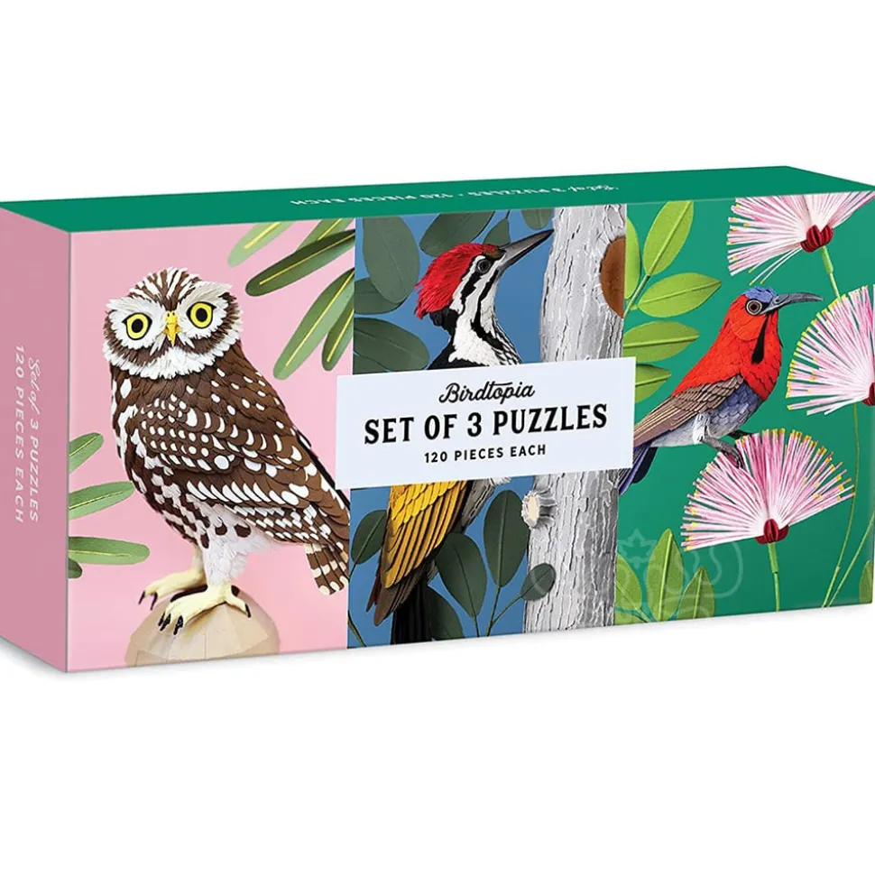 Galison Birdtopia Puzzle 3 x 120pcs