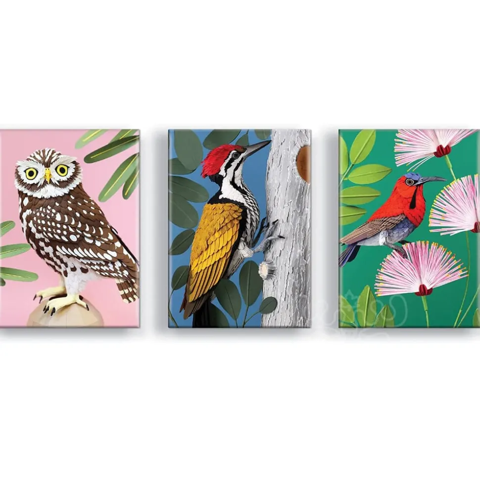 Galison Birdtopia Puzzle 3 x 120pcs