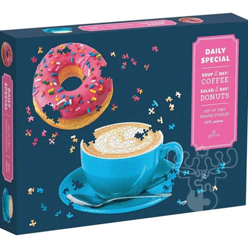 Galison Daily Special Set of Two Shaped Puzzle 625pcs