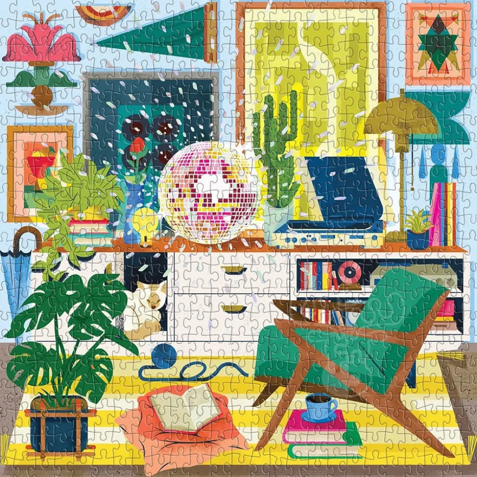 Galison Disco Life Foil Puzzle 500pcs