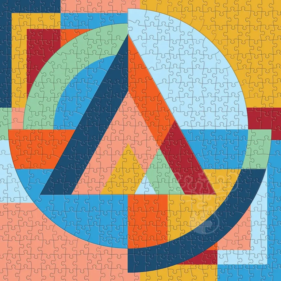 Galison Frank Lloyd Wright Organic Geometry Multi-Puzzle Puzzle 500pcs