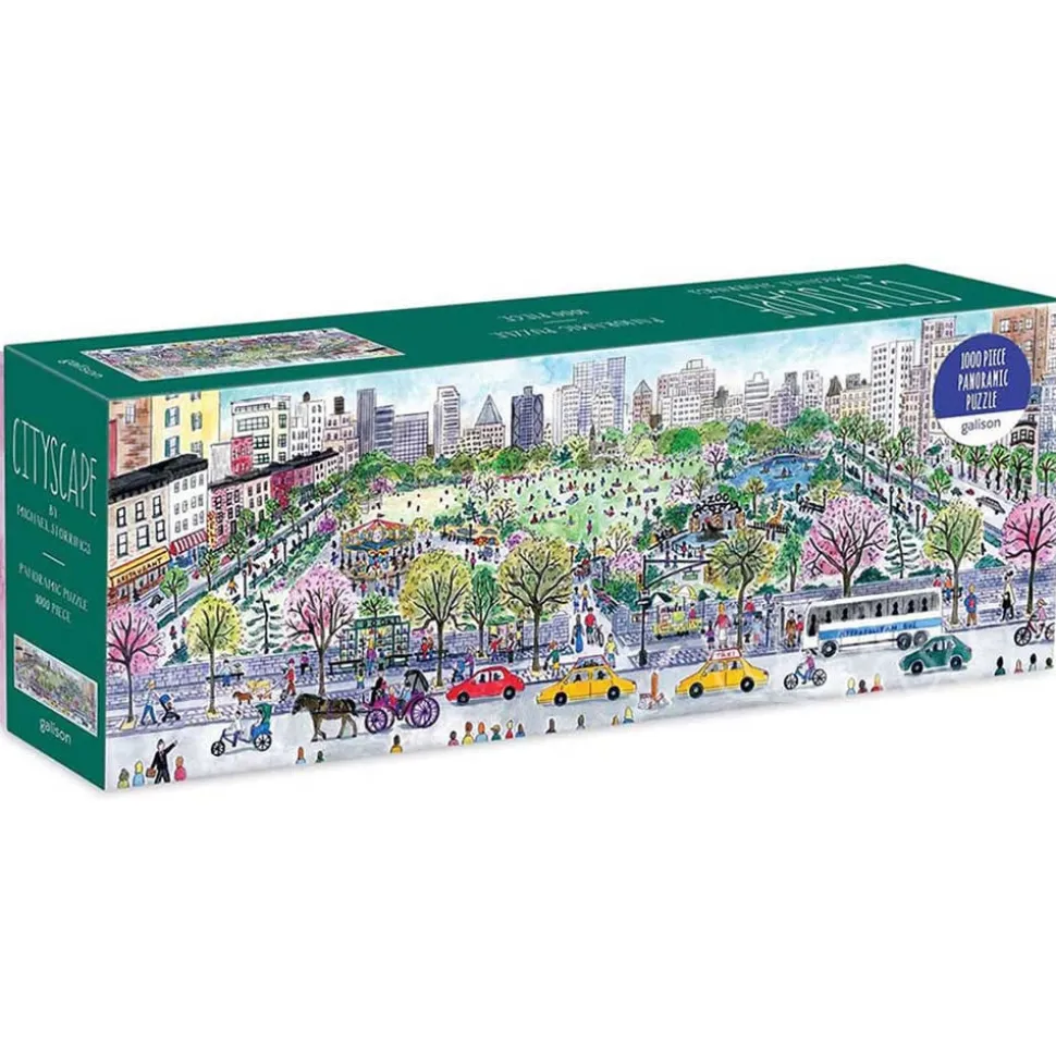 Galison Michael Storrings CityScape Panoramic Puzzle 1000pcs