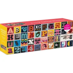 Galison Needlepoint A to Z Panoramic Puzzle 1000pcs