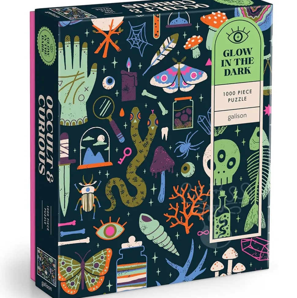 Galison Occult and Curious Glow in the Dark Puzzle 1000pcs
