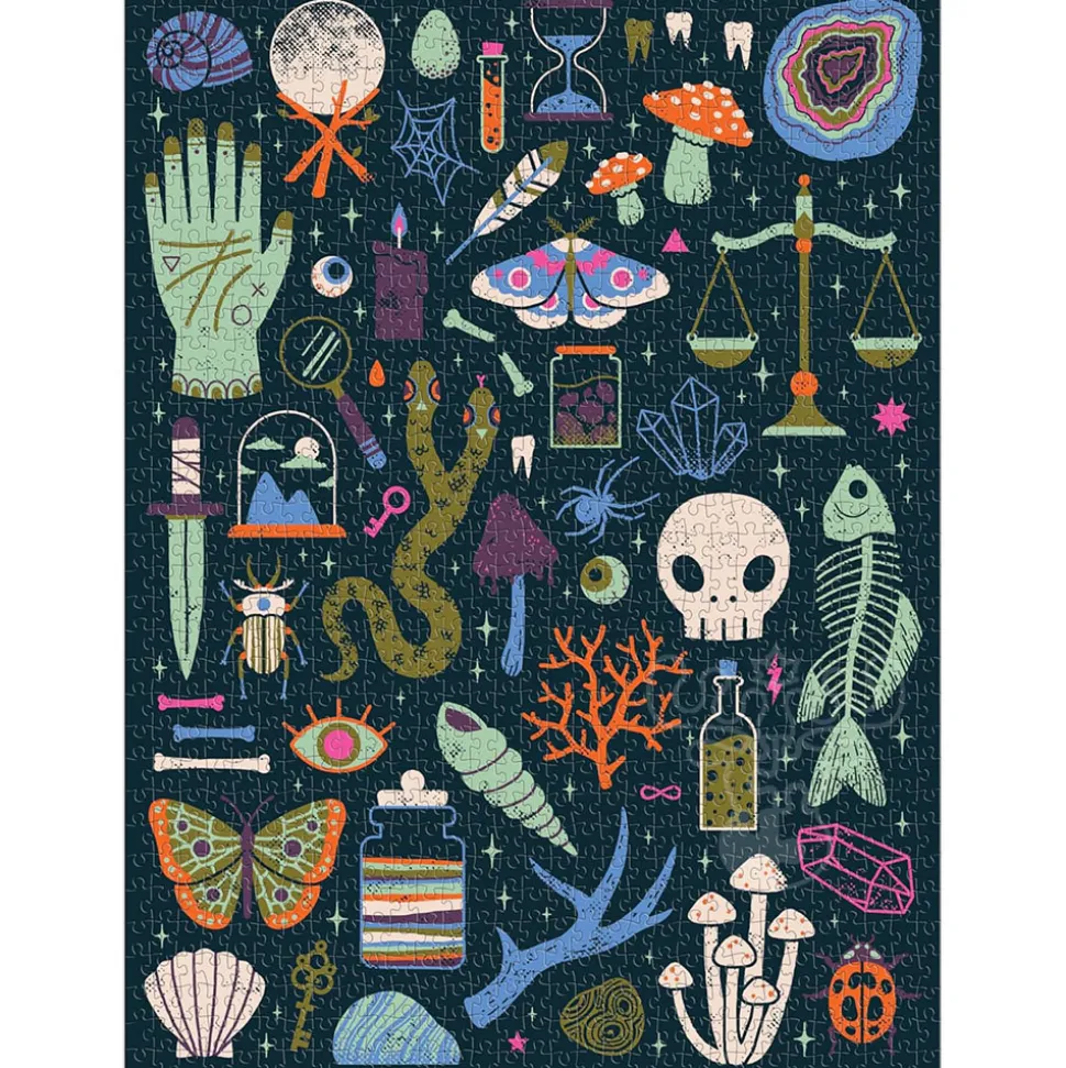 Galison Occult and Curious Glow in the Dark Puzzle 1000pcs