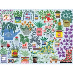 Galison Planter Perfection Puzzle 1000pcs contains 20 Shaped Pieces