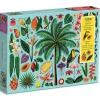 Galison Tropics Puzzle 1000pcs contains 20 Shaped Pieces