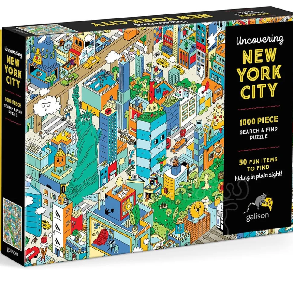 Galison Uncovering New York City Search and Find Puzzle 1000pcs