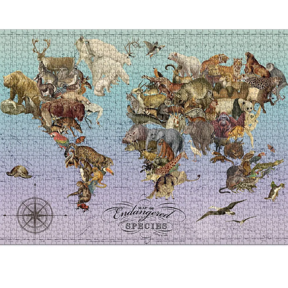 Galison Wendy Gold Endangered Species Puzzle 1500pcs
