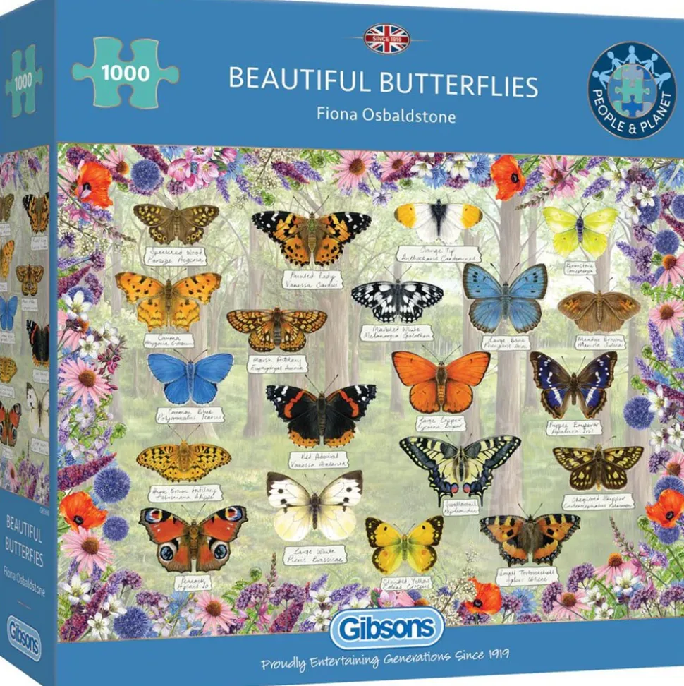 Gibsons Beautiful Butterflies Puzzle 1000pcs