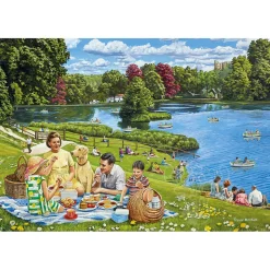 Gibsons Day out with the Family Puzzle 4 x 500pcs