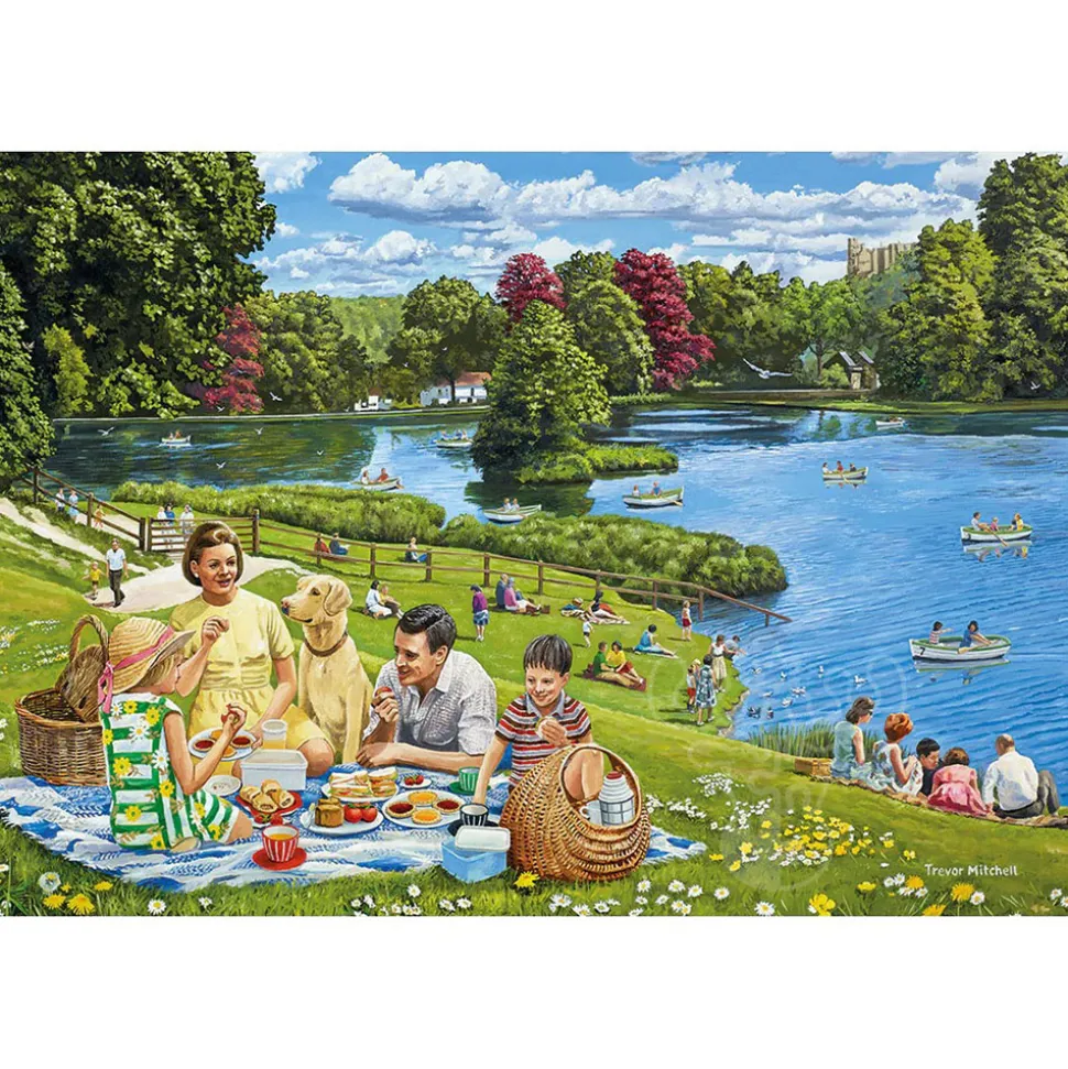 Gibsons Day out with the Family Puzzle 4 x 500pcs