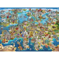 Gibsons Exploring Europe Puzzle 1000pcs