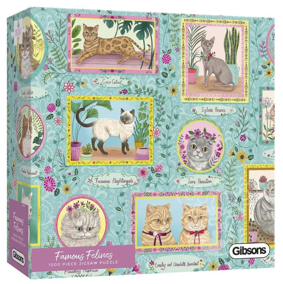Gibsons Famous Felines Puzzle 1000pcs