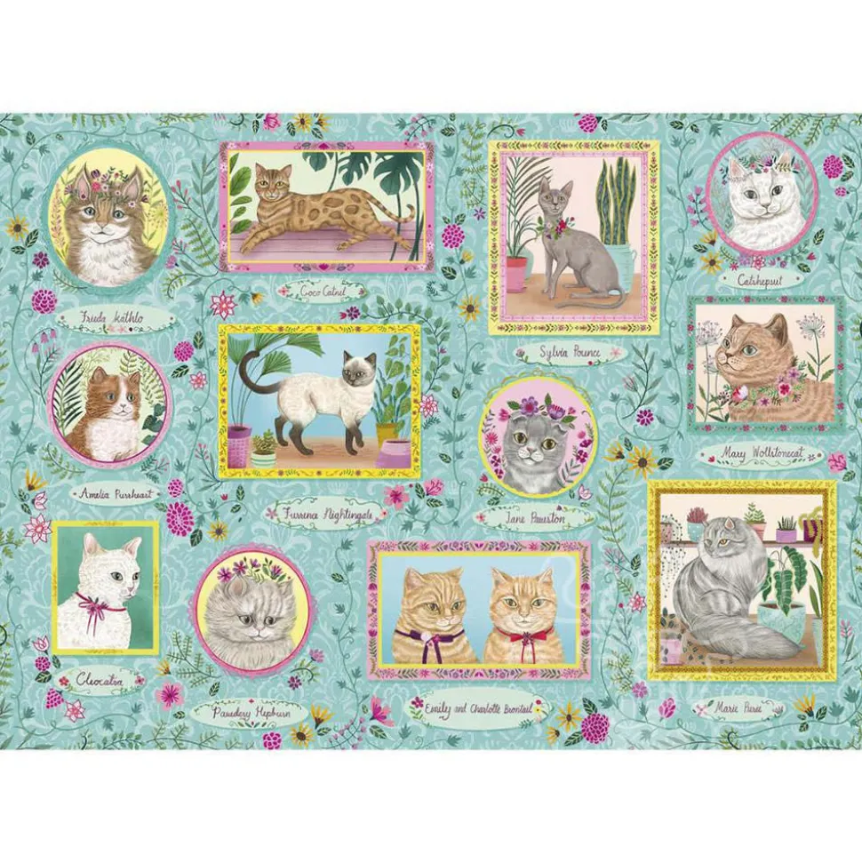 Gibsons Famous Felines Puzzle 1000pcs