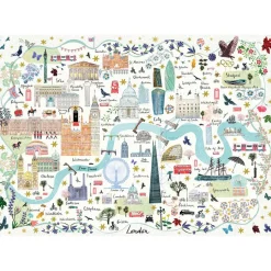 Gibsons Map of London Puzzle 1000pcs