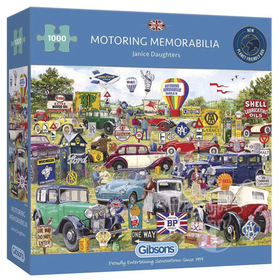 Gibsons Motoring Memorabilia Puzzle 1000pcs