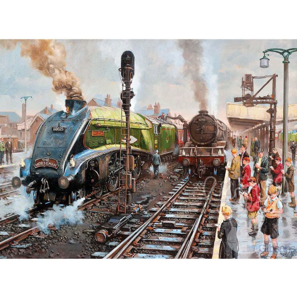 Gibsons Spotters at Doncaster Puzzle 1000pcs RETIRED