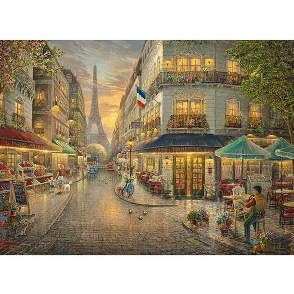 Gibsons Thomas Kinkade: Paris Café Puzzle 1000pcs RETIRED