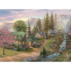 Gibsons Thomas Kinkade: Sunday Morning Chapel Puzzle 1000pcs
