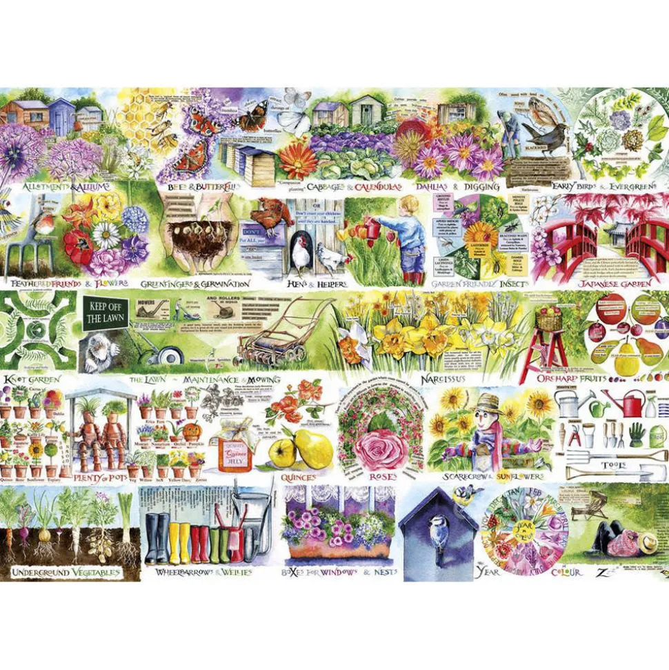 Gibsons Wheelbarrows & Wellies Puzzle 1000pcs