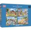 Gibsons Wish You Were Here Puzzle 4 x 500pcs