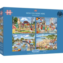 Gibsons Wish You Were Here Puzzle 4 x 500pcs