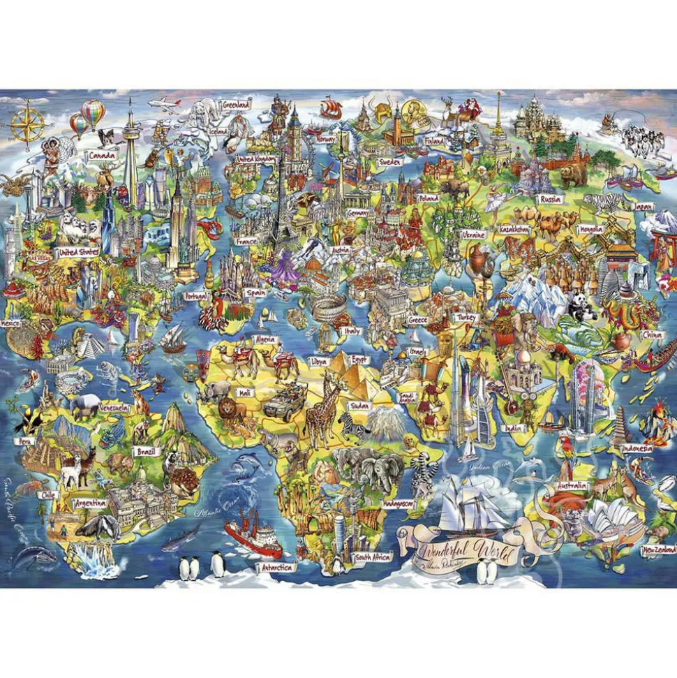 Gibsons Wonderful World Puzzle 1000pcs